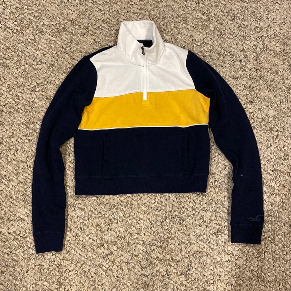 Quarter Zip Color Block - image 1